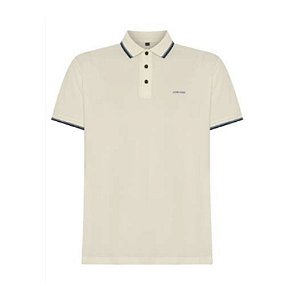 Polo John John 2 Lines Off White Masculina