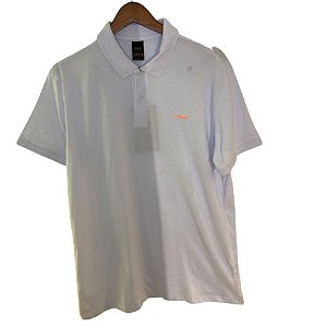 Polo Colcci Slim Bordado Branca Masculina