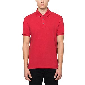 Polo Ellus Piquet Classic Masculina Vermelha