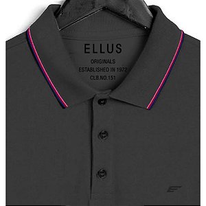 Polo Ellus Easa Frisos Masculina Azul