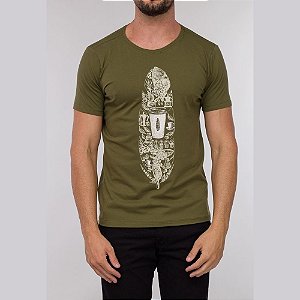 Camiseta Red Feather Series Coffee Verde Militar