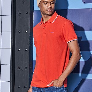 Polo Colcci Masculina Vermelho Silfes