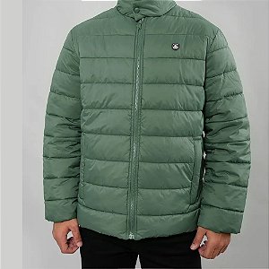 Jaqueta Colcci Puffer Masculina Gola Alta Verde Kampala