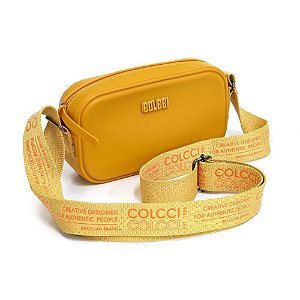 Bolsa Colcci Patagônia Logo Feminina Amarelo Papiro