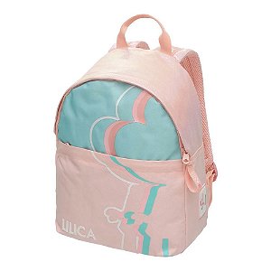 Mochila Lilica Ripilica Silhoueta Infantil Costas Rosa