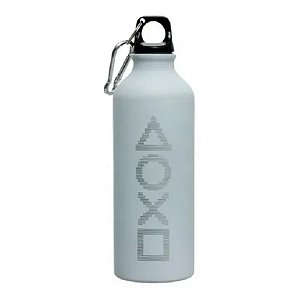 Garrafa Alumínio Playstation X-gen Unissex Branco 500ml