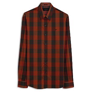 Camisa Ellus Xadrez Wooltouch Woods Masculina Vermelha