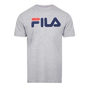 Camiseta Fila Letter Premium Masculina Cinza