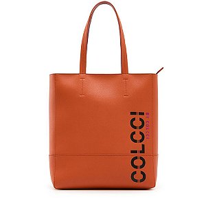 Bolsa Colcci Shopping Bag Logo Sport Laranja