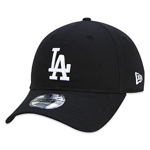 Boné New Era Los Angeles Dodgers Aba Curva Preto