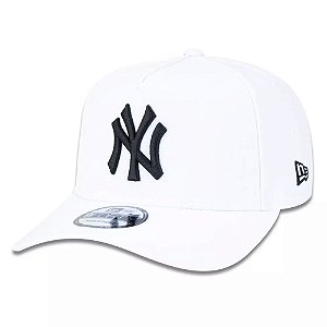Boné New Era 9Forty New York Yankees Aba Curva Branco