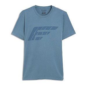 Camiseta Ellus Fine Safari EAsa Classic Masculina Azul