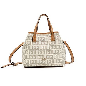 Bolsa Colcci Bucket Monograma Logomania Off-White