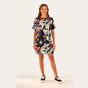 Vestido Farm T-Shirt Onda De Tucano