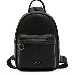 Mini Mochila Colcci Logo Feminia Preta