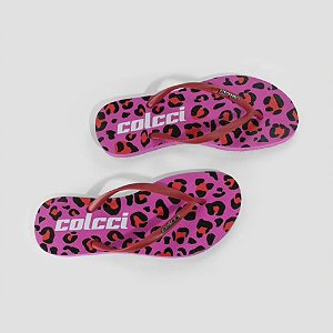 Sandalia Colcci Animal Print Feminina Rosa Ayla