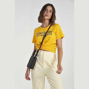 Camiseta Colcci Feminina Amarelo Solario
