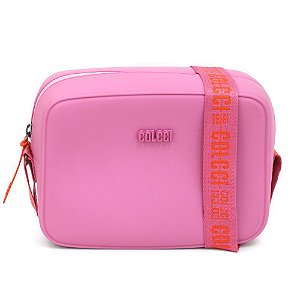 Bolsa Colcci Xangai Logomania Feminina Rosa