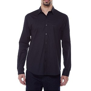 Camisa John John New Straight Masculina Preto