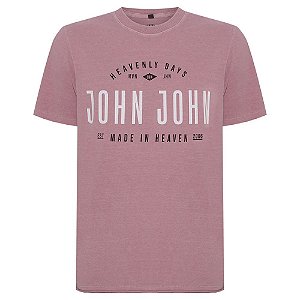 Camiseta John John Sing Masculina Lilás
