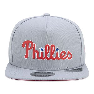 Bone New Era 950 Fifty Philadelfia  Aba Reta Cinza