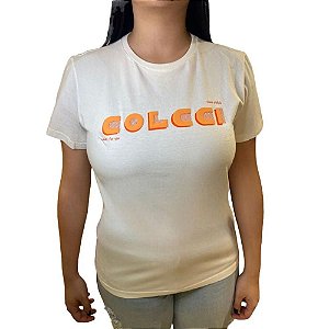 Camiseta Colcci Manga Curta Logo Off Shell