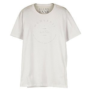 Camiseta Ellus Fine Fitfy Circle Classic Masculina Off White