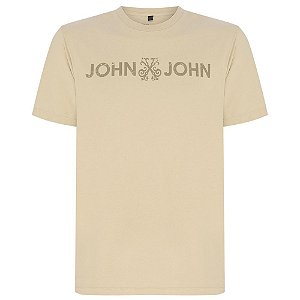 Camiseta John John Basic Masculina Bege