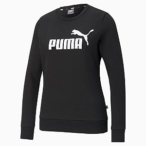 Blusa Puma Moletom Essentials Logo Crew Neck Feminino