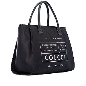 Bolsa Colcci Shopping Bag Nylon Preta