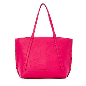 Bolsa Colcci Shopping Bag Couro Rosa Raspeberry Pink