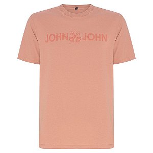 Camiseta John John Basic Masculina Rosa Escuto