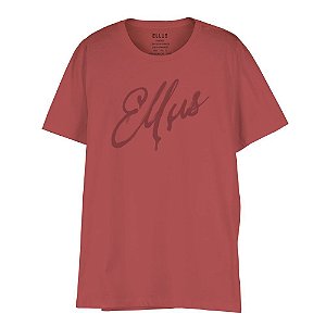 Camiseta Ellus Fine Manual Classic Masculina Bordô