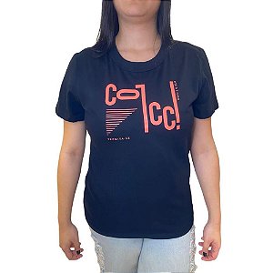 Camiseta Colcci Manga Curta Permita-se Feminina
