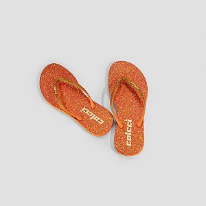 Sandalia Colcci Glitter Feminina Laranja