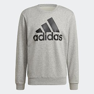 Blusa Adidas Moletom Essentials Fleece 3 Listras Masculino