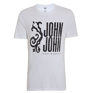 Camiseta John John Brasão Masculina Off White