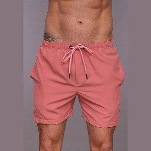 Short Red Feather Swim Masculino Pink Limonade