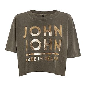 Camiseta John John Line Brown Feminina Marrom