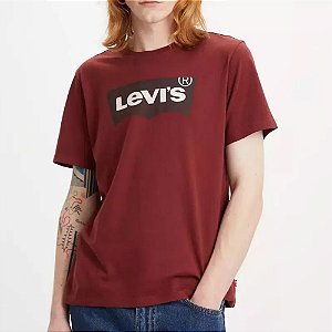 Camiseta Levi's Graphic Set In Neck Bordô