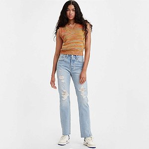 Calça Jeans Levi's 501 Jeans High Rise Fit Feminina Azul - Dom Store  Multimarcas Vestuário Calçados Acessórios