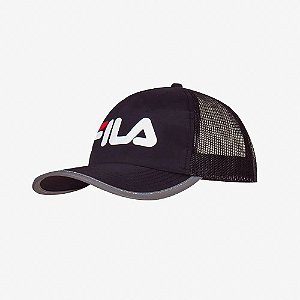 Boné Fila Trucker Performance Masculino Preto e Vermelho
