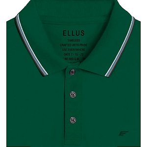 Polo Ellus Easa Frisos Classic Masculina Verde