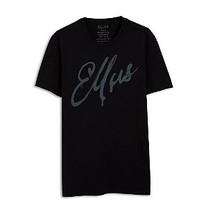 Camiseta Ellus Fine Manual Classic Masculina Preta