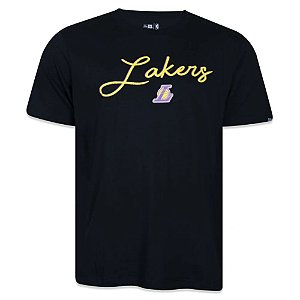 Camiseta New Era Core Los Angeles Lakers Plus Size Masculina