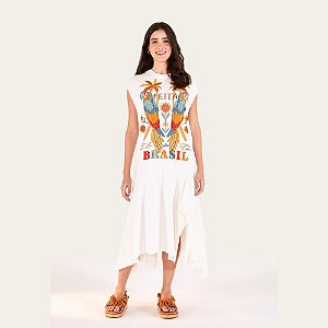 Vestido Farm Golinha Estampado Feita De Brasil