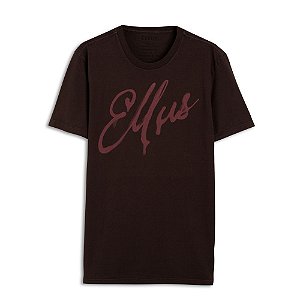 Camiseta Ellus Fine Manual Classic Masculina Bordô Claro