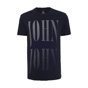 Camiseta John John Dots Masculina Preta