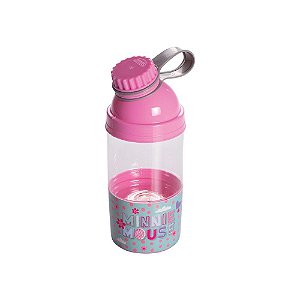 Caneca Com Canudo e Tampa Coroa Princesas 360 ml 13512 Plasutil em