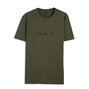 Camiseta Ellus Cotton Fine Classic Masculina Verde